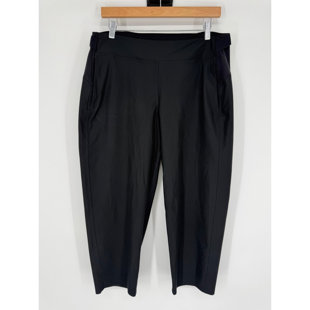 Lululemon Warpstreme Multi-Pocket Mid-Rise Golf Cropped Pants Sz 10 Black W6CP3S